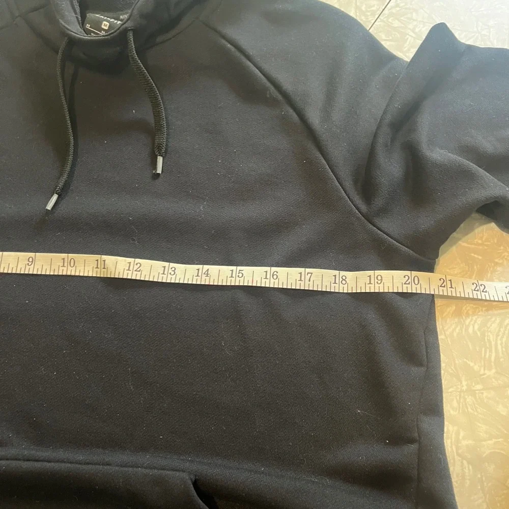 Nike‎ Dri-FIT Mens Training Hoodie Black Graphic Sleeve Swoosh AJ4434-010 Size M